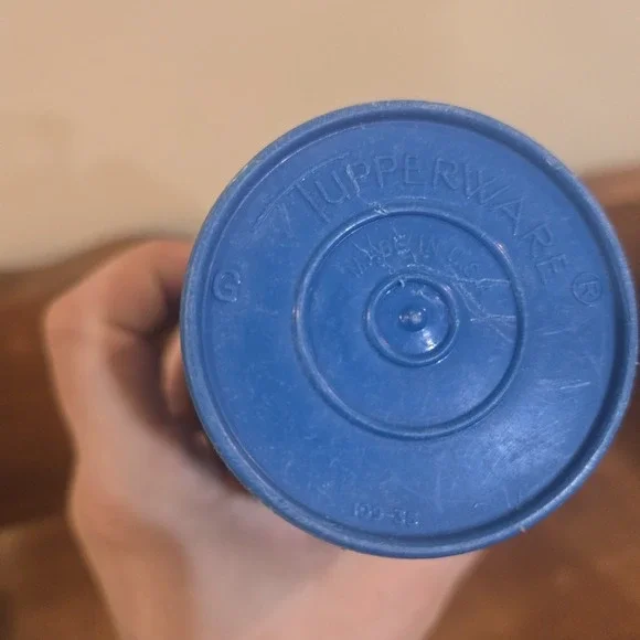 Vintage Tupperware Bell Tumblers Kids Cups Model 109 Blue Orange Yellow Lot 6 - Picture 13 of 16